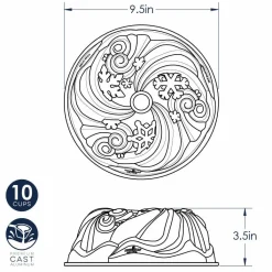 Best Nordic Ware Let It Snow Tulband Bakvorm