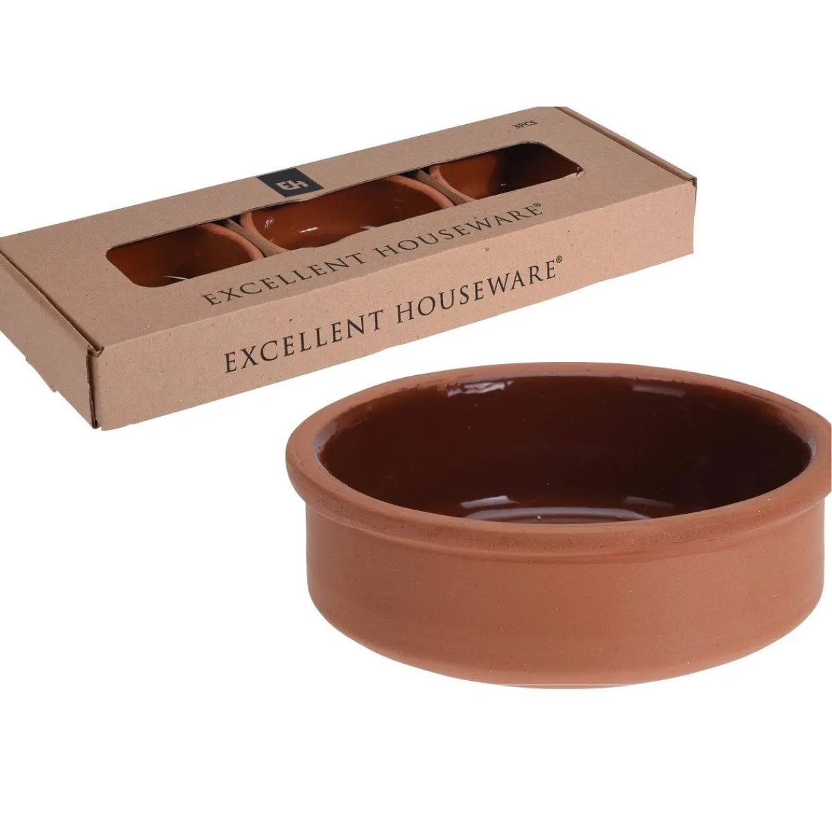 Best Overig Ovenschaal Terracotta Ø12cm Set/3