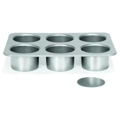 Outlet Patisse Mini Cheesecake Bakvorm Losse Bodems Silver-Top Ø8cm