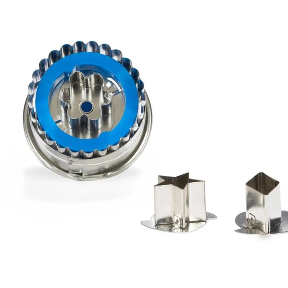 Online Patisse Uitsteker Linzer (Bloem/Ster/Vierkant) RVS 5cm Set/3