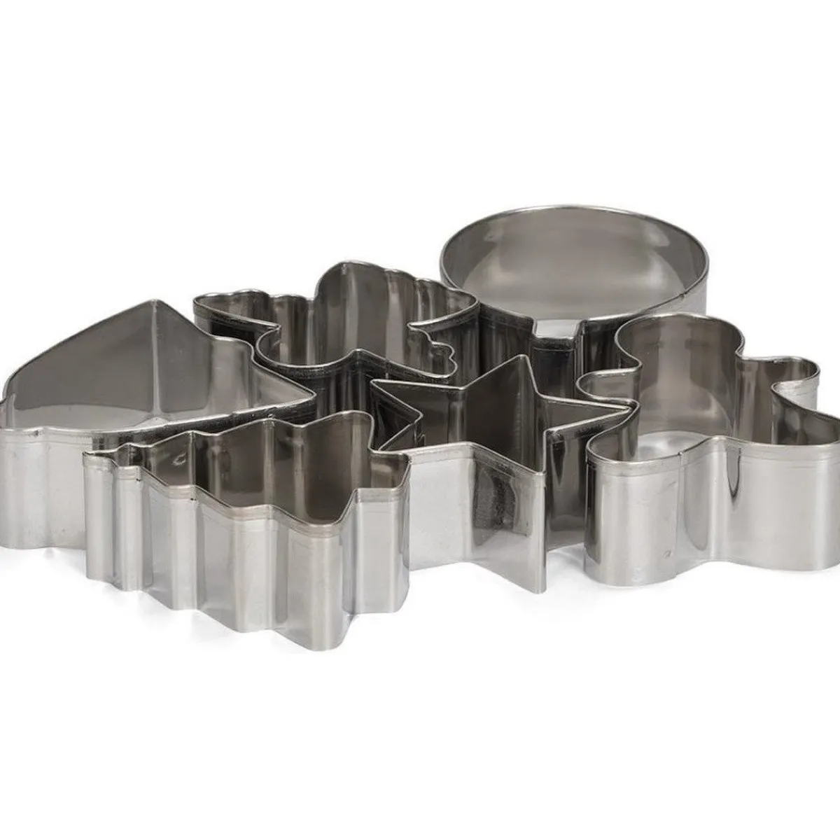 Clearance Patisse Uitstekers Kerst RVS 6-delig