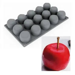 Sale Pavoni Siliconen Vorm Appel Ø45x37,5mm (15) 30x17,5cm
