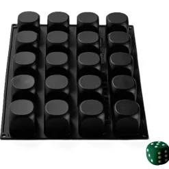 Discount Pavoni Siliconen Vorm Dobbelsteen Ø50mm (20) 40x30cm