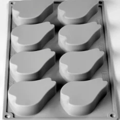 New Pavoni Siliconen Vorm Halve Peer 75x54mm (8) 30x17,5cm