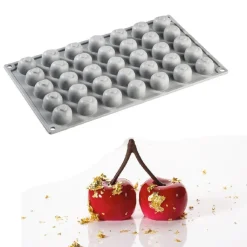 Best Pavoni Siliconen Vorm Kersen Ø26x12mm (35) 30x17,5cm