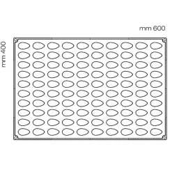 Online Pavoni Siliconen Vorm Mini Quenelle 42mm (100) 60x40cm