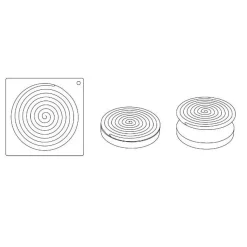 Discount Pavoni Siliconen Vorm Top-Ipnosi Ø160mm