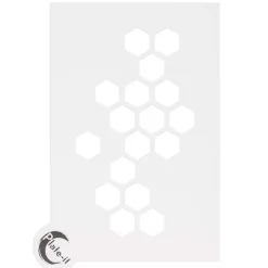 Online Plate-it Stencil Hexagon Set/6