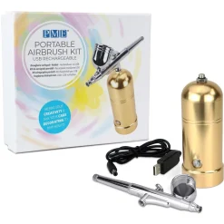 Hot PME Airbrush Kit Oplaadbaar Goud