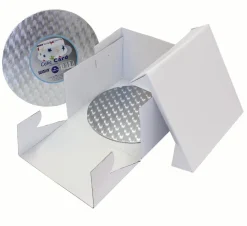 Best PME Cakeboard en doos rond 32,5x32,5x15 cm