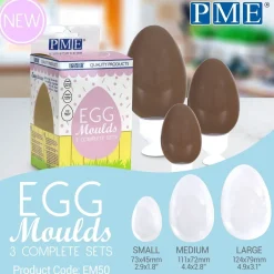New PME Chocolade Holvorm Ei 3-delig