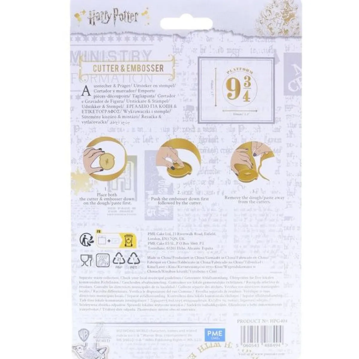 Sale PME Harry Potter Platform 9 3/4 Uitsteker & Stempel Set/2