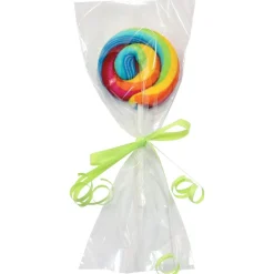 Best PME Lollipop zakjes met zilveren strikjes 15x9,5cm 25st.