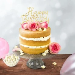 Clearance PME Uitsteker voor Taarttopper Goud Happy Birthday**