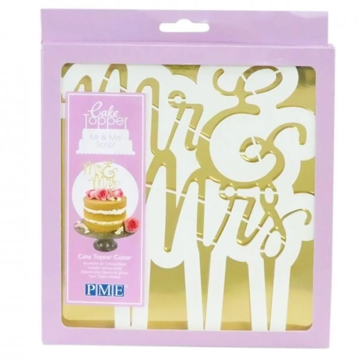 Hot PME Uitsteker voor Taarttopper Goud Mr&Mrs