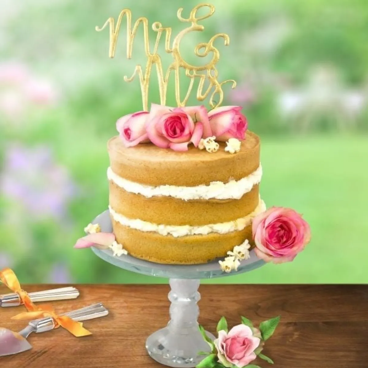 Hot PME Uitsteker voor Taarttopper Goud Mr&Mrs