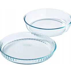 Clearance Pyrex Bake & Enjoy Taartvormen Rond Ø28cm Set/2