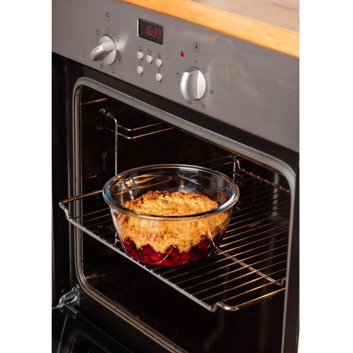 Best Pyrex Cook & Go Ovenschalen met Deksel Rond 0,7L/1,6L Set/2