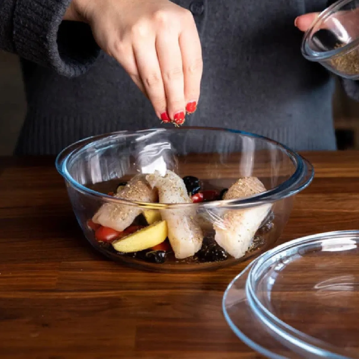 Best Pyrex 4-in-1 Ovenschaal Rond met Deksel 24x20x11cm