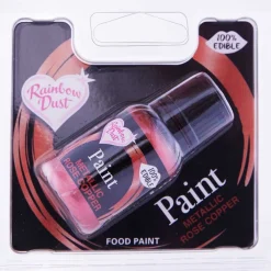 Clearance Rainbow Dust RD Metallic Food Paint Rose Copper 25ml