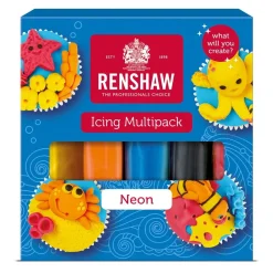 Discount Renshaw Rolfondant Multipack Neon Kleuren 5x100g