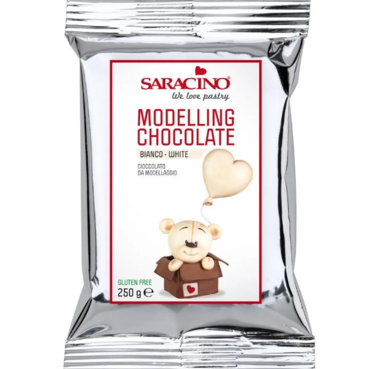 Best Saracino Modelleer Chocolade Wit 250g