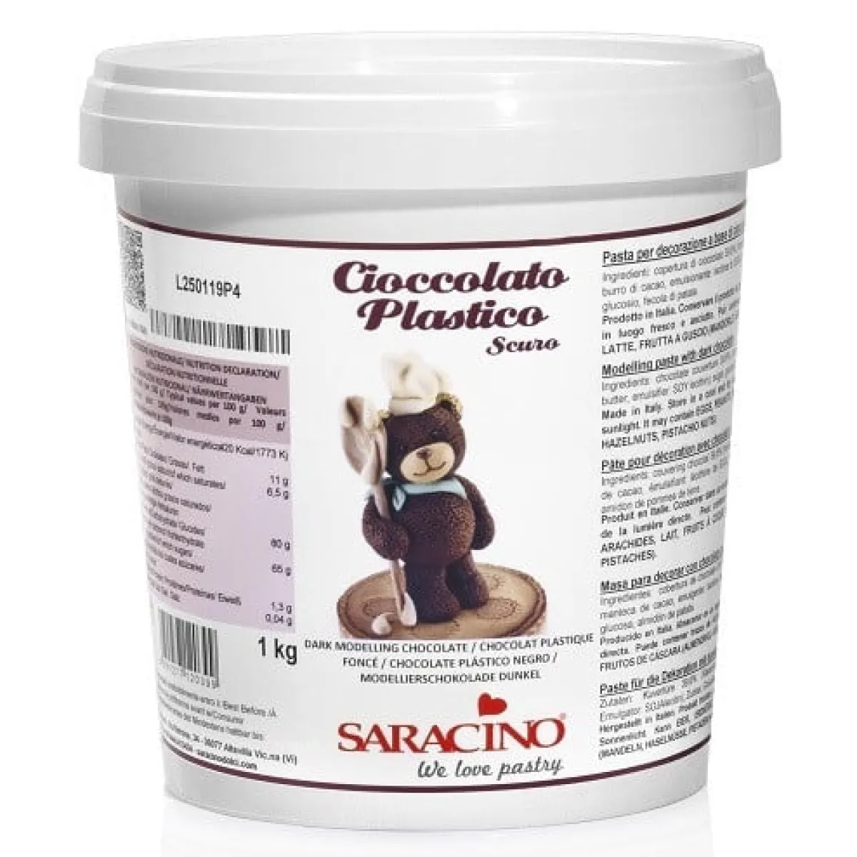 Best Saracino Modelleer Chocolade Puur 1kg