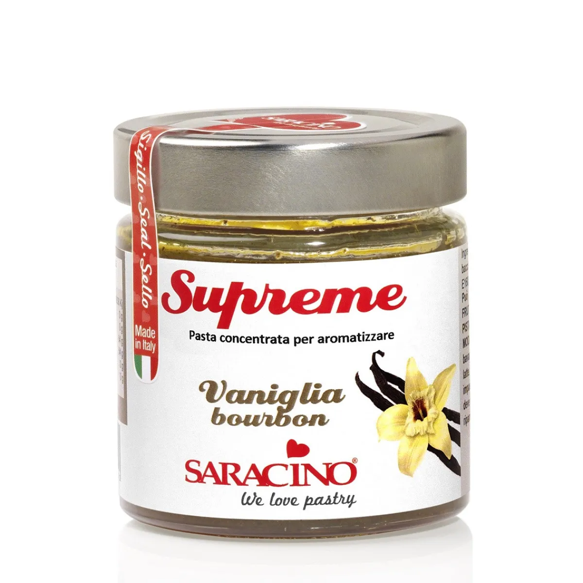 Best Saracino Smaakpasta Vanille Bourbon (met zaadjes) 200g