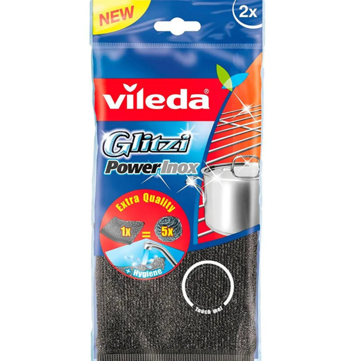 Hot Vileda Schuurspons RVS PowerInox 2st.**