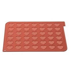 New Silikomart Siliconen Bakmat Macarons Hartmodel 30x40cm / 42 macarons