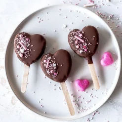 Best Happy Sprinkles Siliconen IJsjesmal/Cakesicle Heart