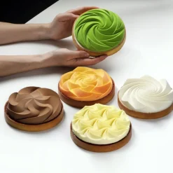 Hot Dinara Kasko Siliconen Vorm Tart Kit/5 Ø14x2,5cm