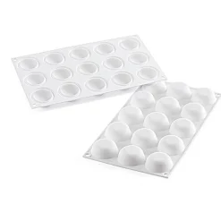 New Silikomart Siliconen Bakvorm Globe (15x) Ø4,5x2cm