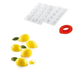 Outlet Silikomart Siliconen Bakvorm Limoen (15x) 5,5cm +cutter