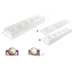 Silikomart Siliconen Bakvorm Hele Bollen (5x) Ø5,8cm