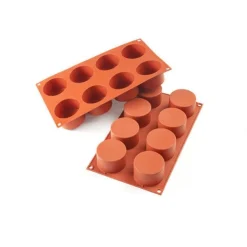 New Silikomart Siliconen Bakvorm Cilinder (8x) Ø6,3x4cm