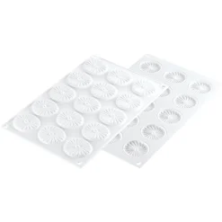 Outlet Silikomart Siliconen Bakvorm Plissé (15x) Ø4,5x0,6cm