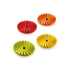 Outlet Silikomart Siliconen Bakvorm Plissé (15x) Ø4,5x0,6cm