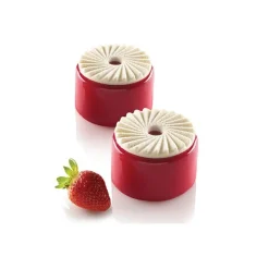 Discount Silikomart Siliconen Bakvorm Plissé (6x) Ø7,5x0,8cm