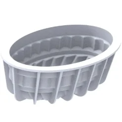 Outlet Silikomart Siliconen Bakvorm Pleincoeur Ovaal 17,6x10,4cm