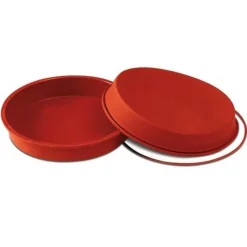 New Silikomart Siliconen Bakvorm Rond Ø24x4,2cm + Ring