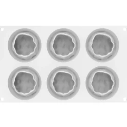 Outlet Silikomart Siliconen Vorm Syrio (6x) Ø6,8x5,8cm**