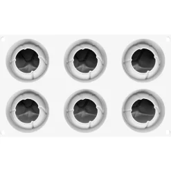 Best Silikomart Siliconen Vorm Atome (6x) Ø6,3x5,5cm**