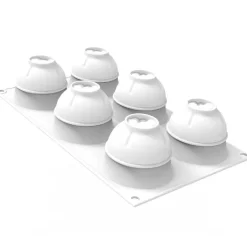 Best Silikomart Siliconen Vorm Atome (6x) Ø6,3x5,5cm**