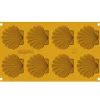 Online Silikomart Siliconen Vorm Schelp (8x) 7,2x6,5x0,9cm