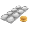 Discount Silikomart Siliconen Vorm Macaron (8) Ø6,5cm Set/2
