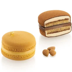Discount Silikomart Siliconen Vorm Macaron (8) Ø6,5cm Set/2