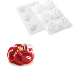 Discount Silikomart Siliconen Vorm Fleur (6) Ø67-99x35mm