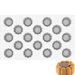 Clearance Silikomart Siliconen Vorm Charlotte XS (18x) Ø3,8x1,8cm