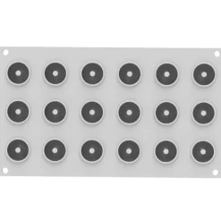 Clearance Silikomart Siliconen Vorm Donut XS (18) Ø3,4x1,6cm**